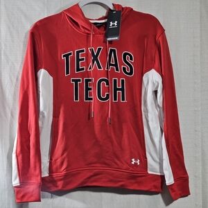 Under Armour Texas Tech Hoodie With Kangaroo Pockets Size Small Womens